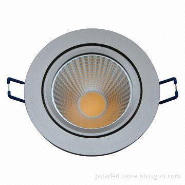 15W COB LED Downlight with High Brightness, >80Ra Color Rendering Index, 90mm Cut Hole
